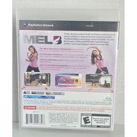 Playstation Move - Get Fit With Mel B Workout Fitness Exercise Game For PS3 2011 - Picture 3 of 5